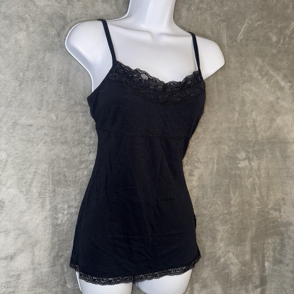 Vintage Y2K Mudd Babydoll Tank Top Size  Med Lace Beaded Fairy Grunge